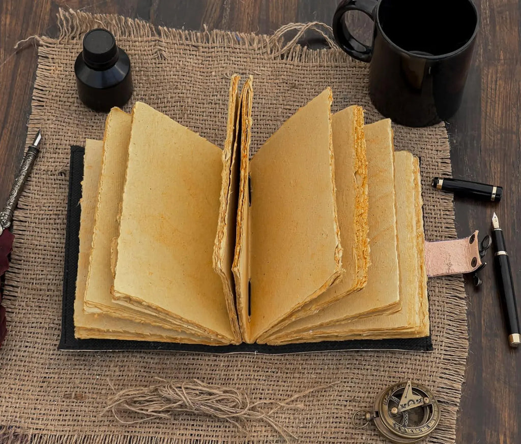 Blank Spell Book of Shadows Luna Moth Journal