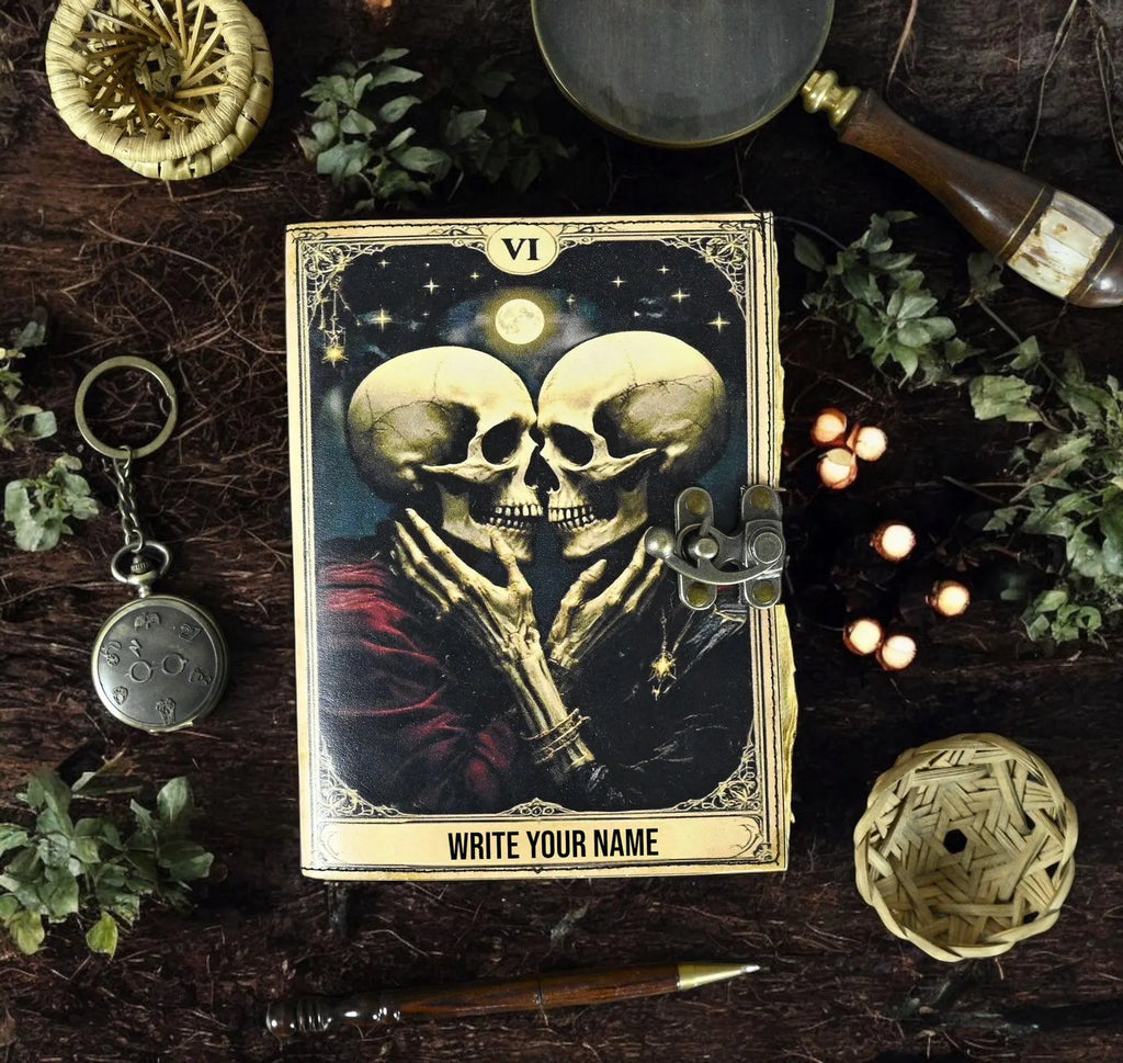 The Lovers Tarot Notebook Spiral Notebook
