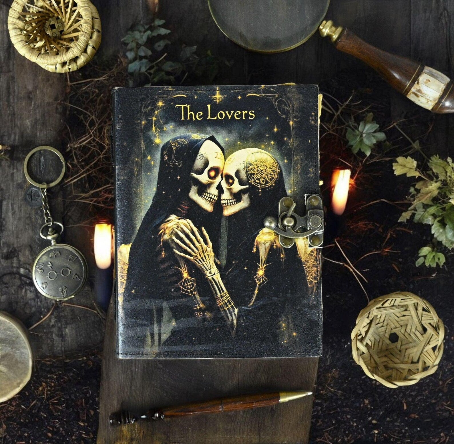 The Lovers Tarot Notebook Spiral Notebook