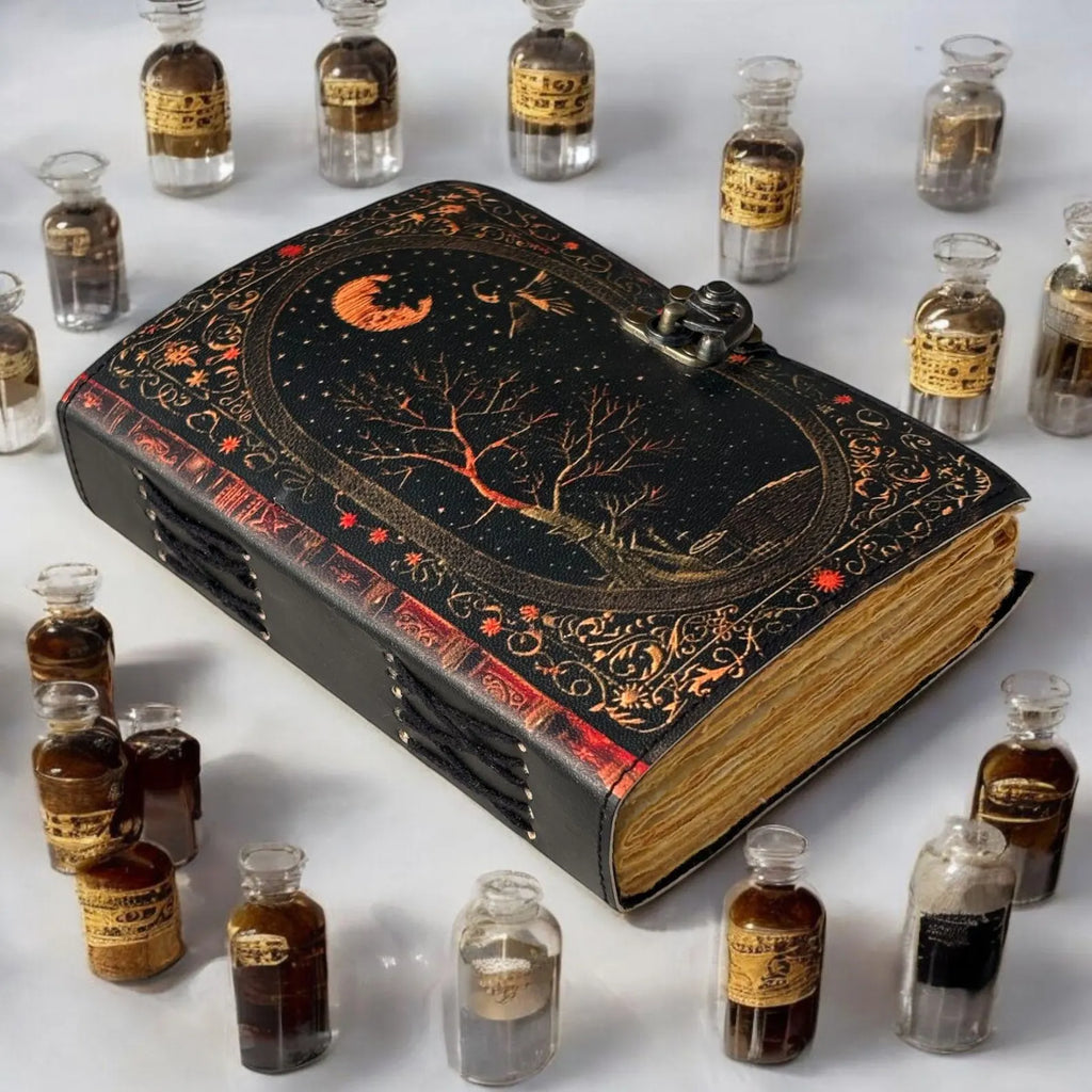 Leather Journal Notebook Snake Print