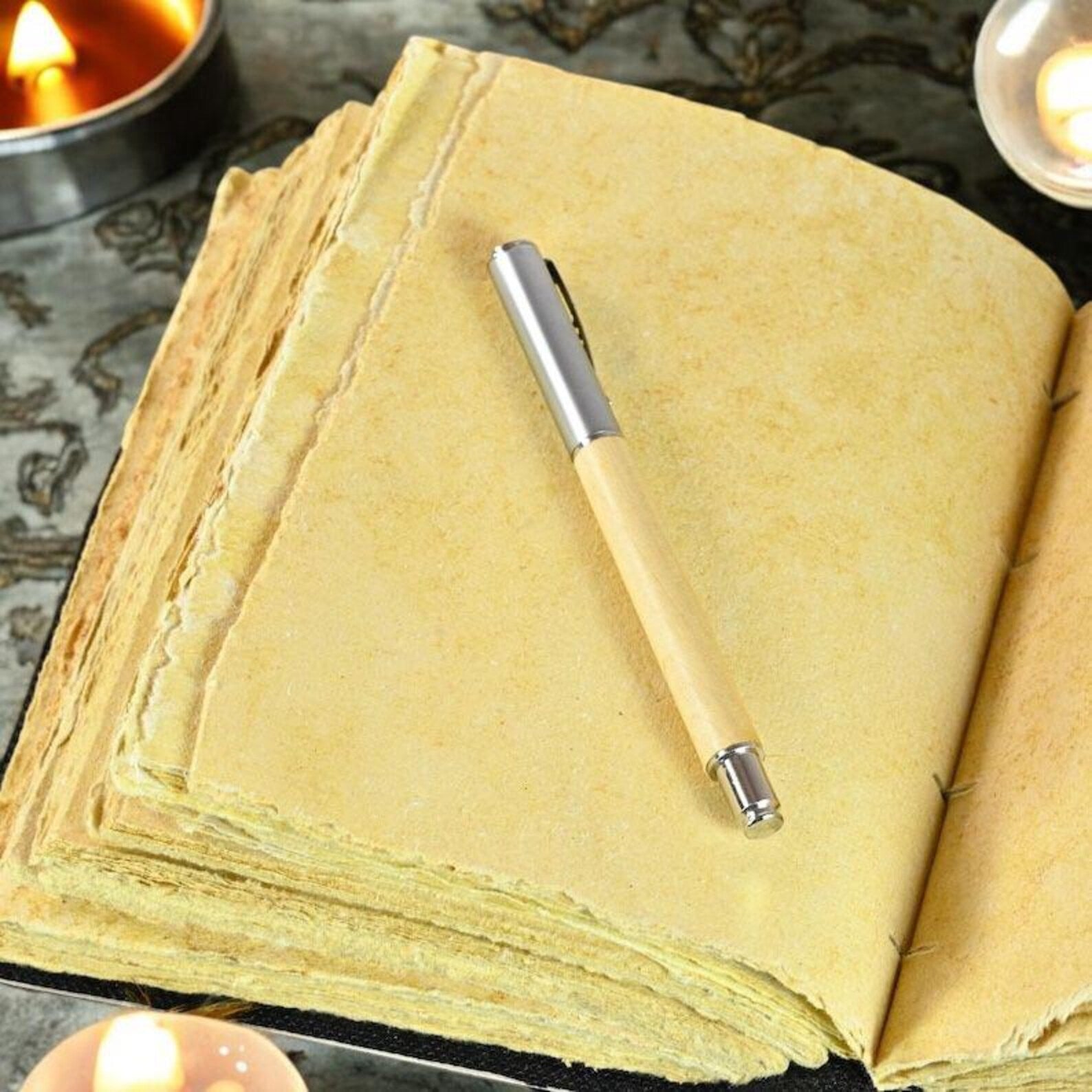 Mother of Earth Wiccan leather Journal