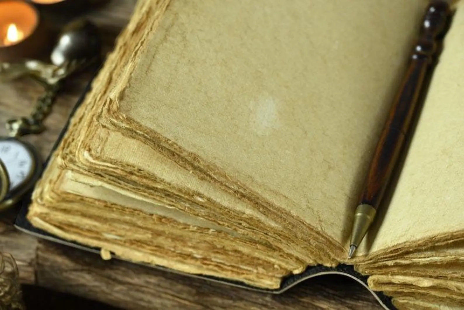leather journal, Moon Phase Journal