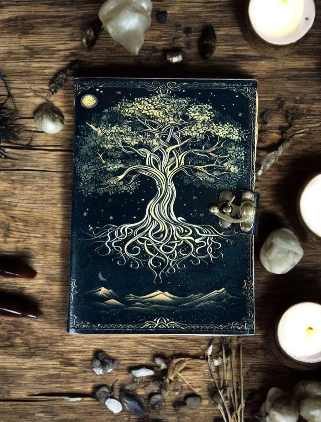 Book of Shadows Tree of Life leather journal