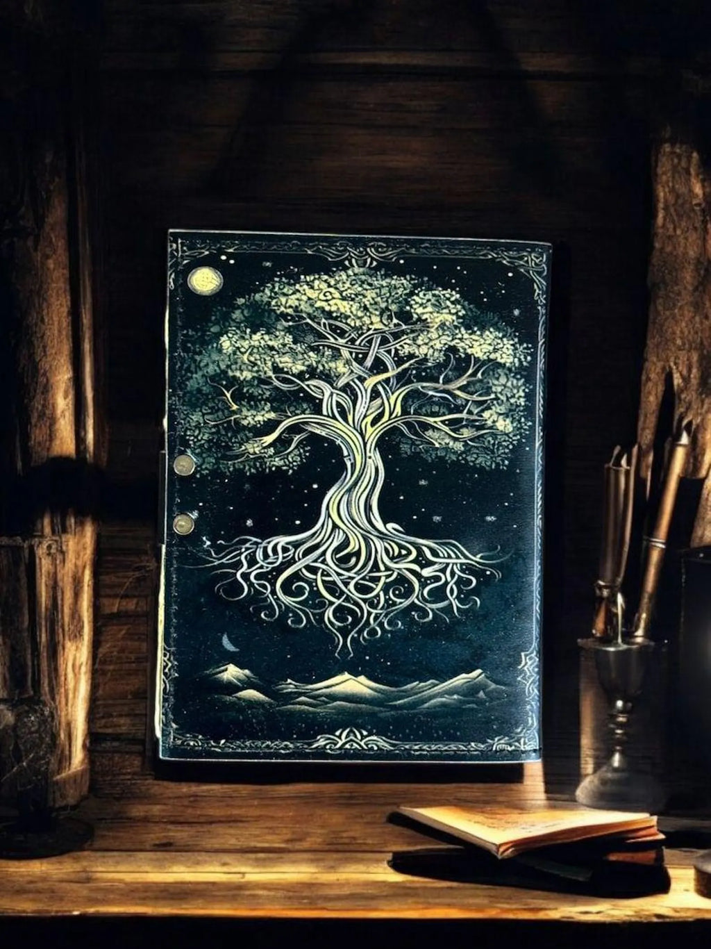 Book of Shadows Tree of Life leather journal