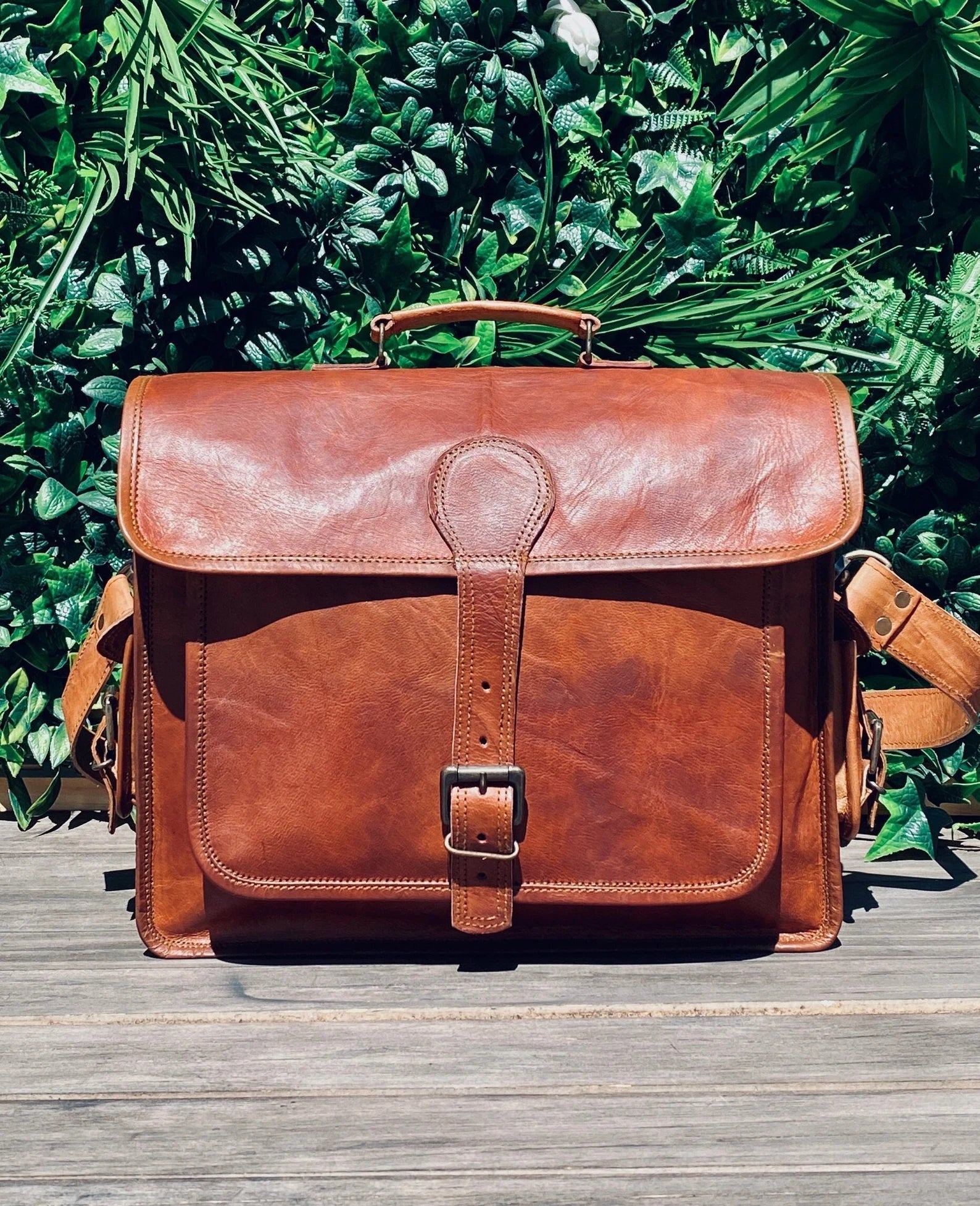Leather Laptop Satchel/Briefcase