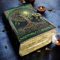 Vintage leather journal, Tree of Life Journal