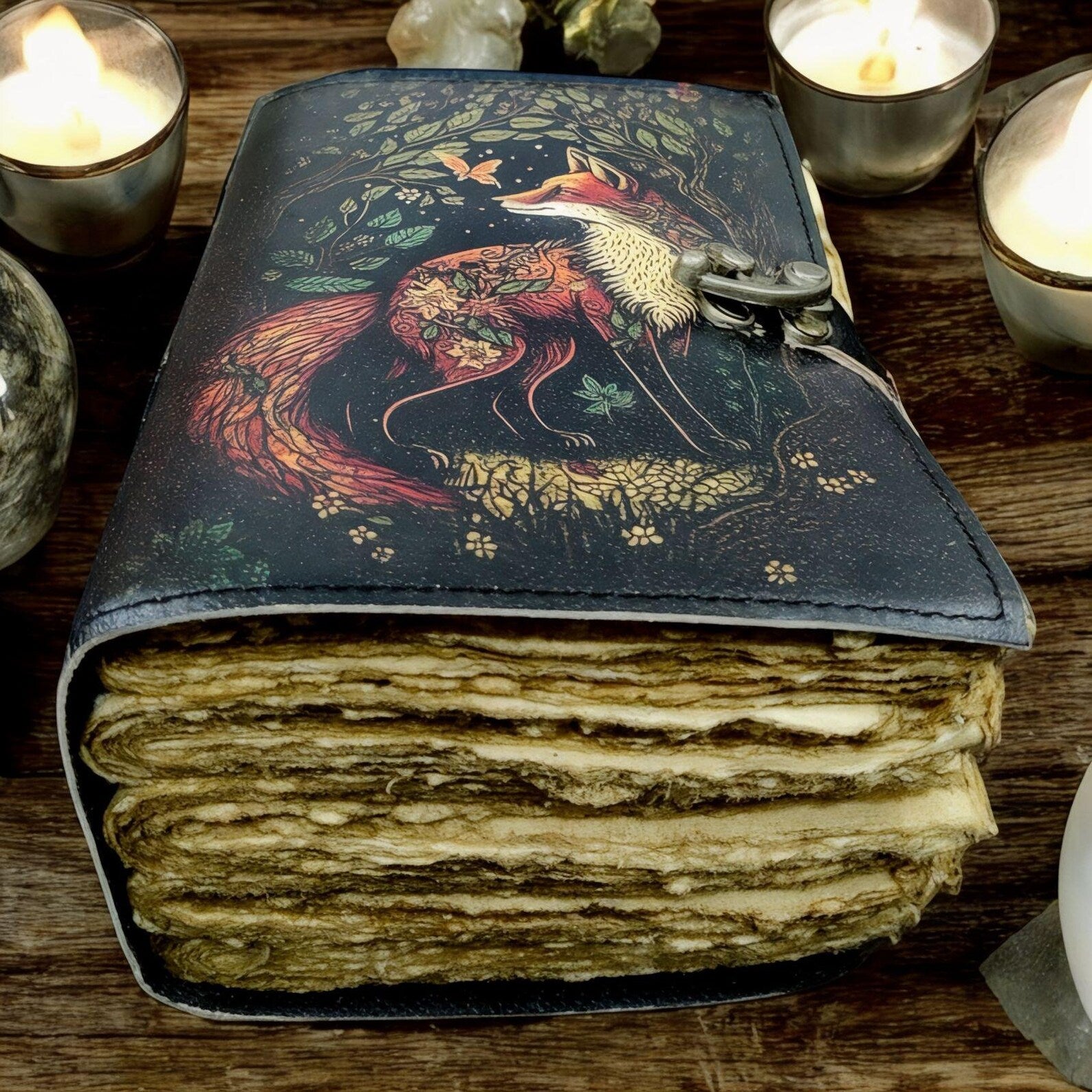 Fox Vintage Handmade leather Journal