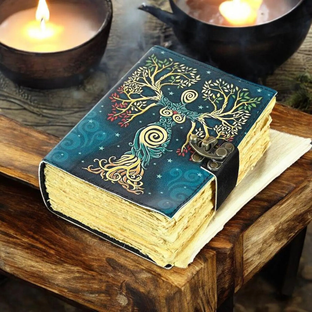 Mother of Earth Wiccan leather Journal
