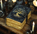 Vintage leather journal, Tree of Life Journal