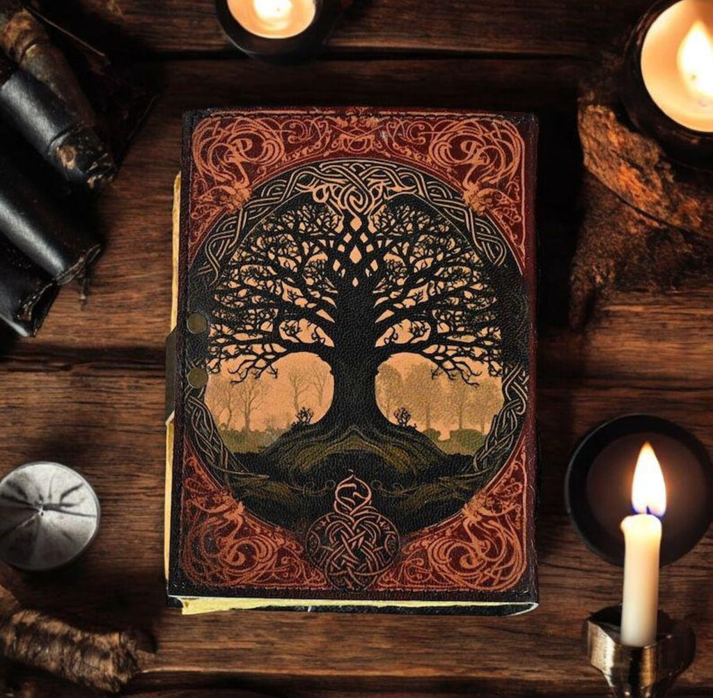 Tree of Life Handmade Vintage leather journal