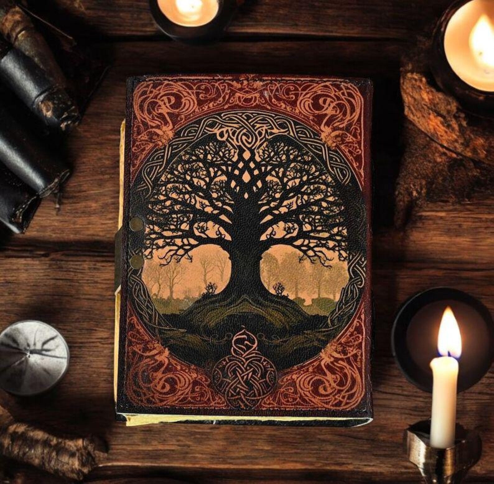 Tree of Life Handmade Vintage leather journal