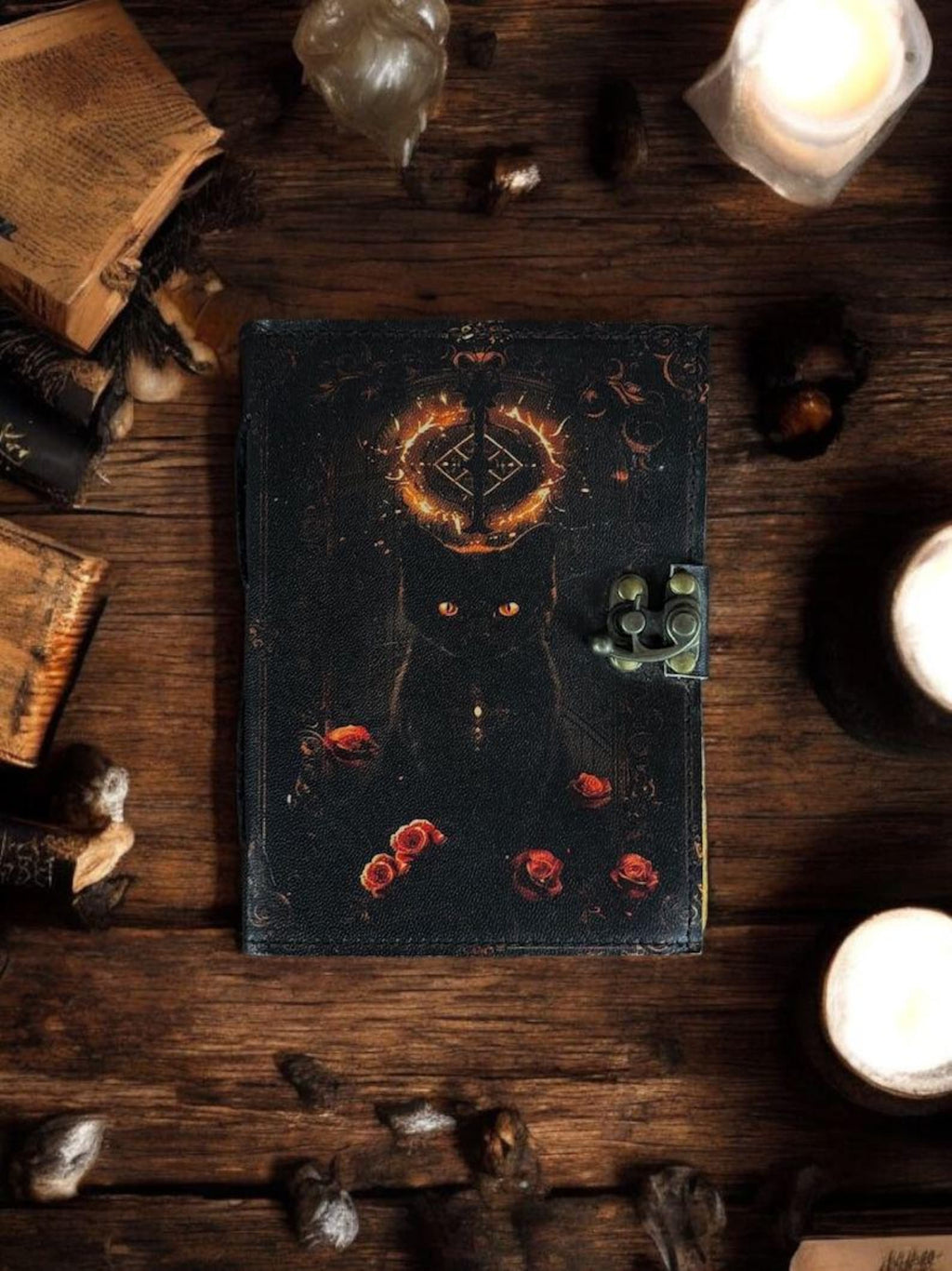 Little Witch Cat Blank Spell Book of shadow