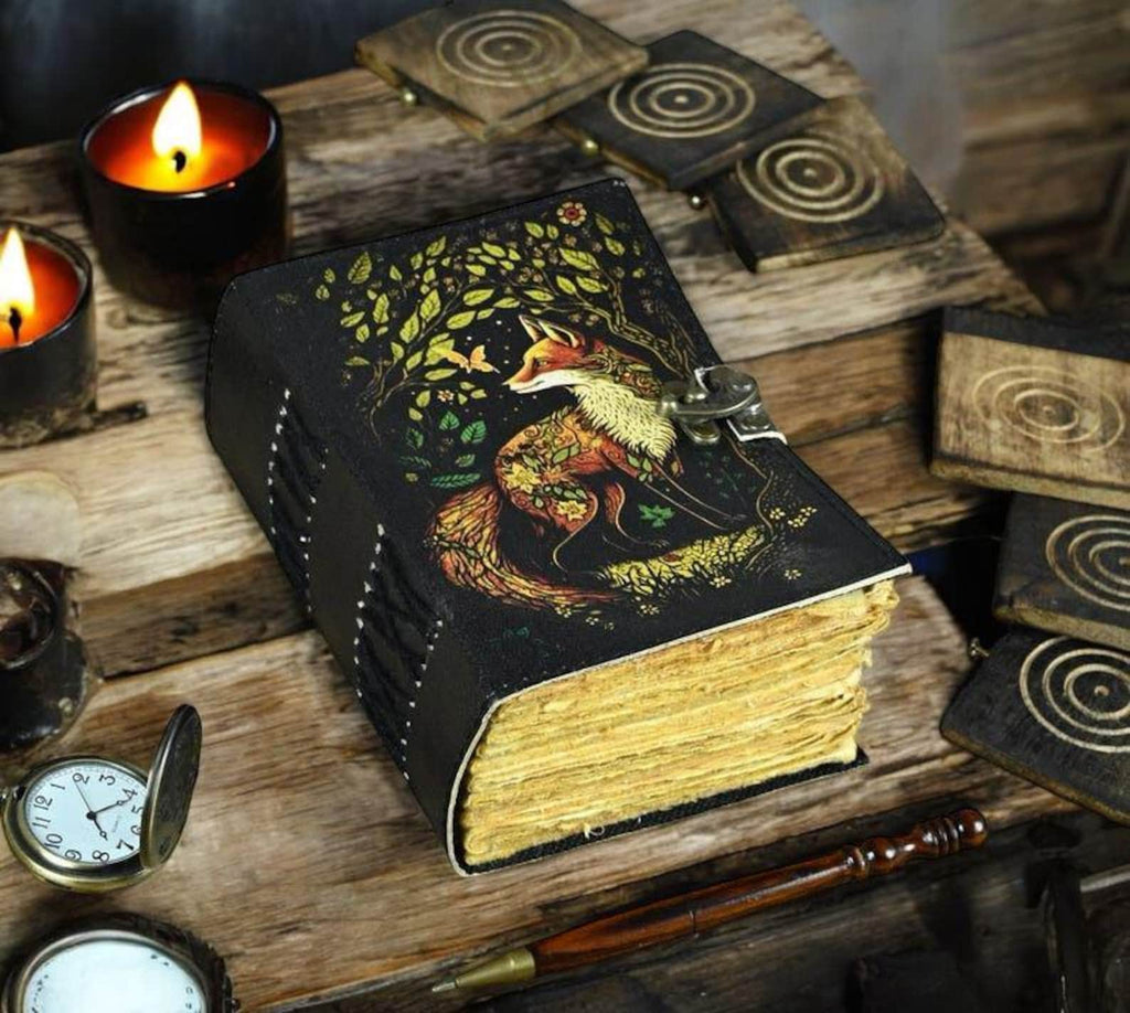 Book of Shadows Fox leather Journal