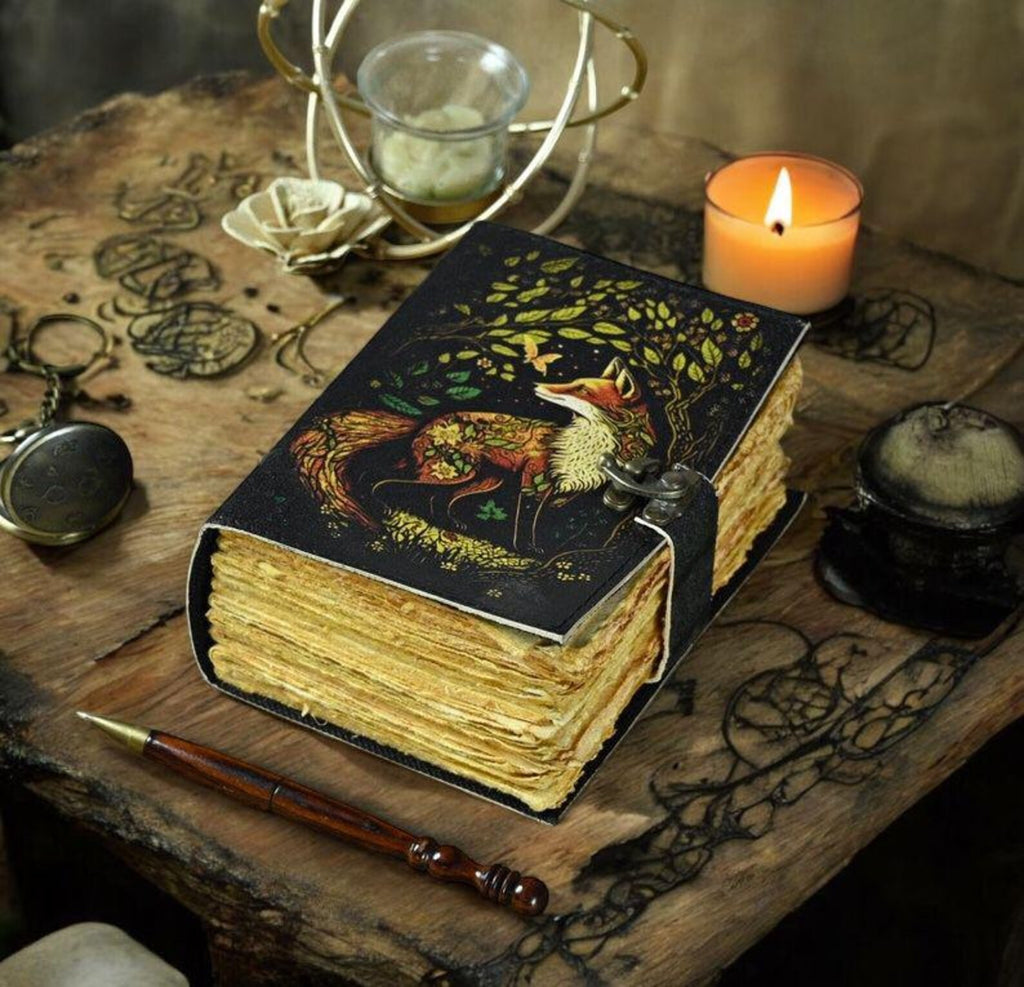 Book of Shadows Fox leather Journal