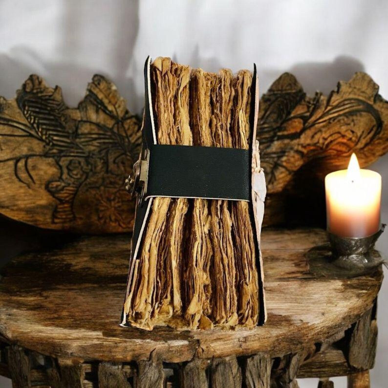 leather journal Moon Phase Handmade Journal