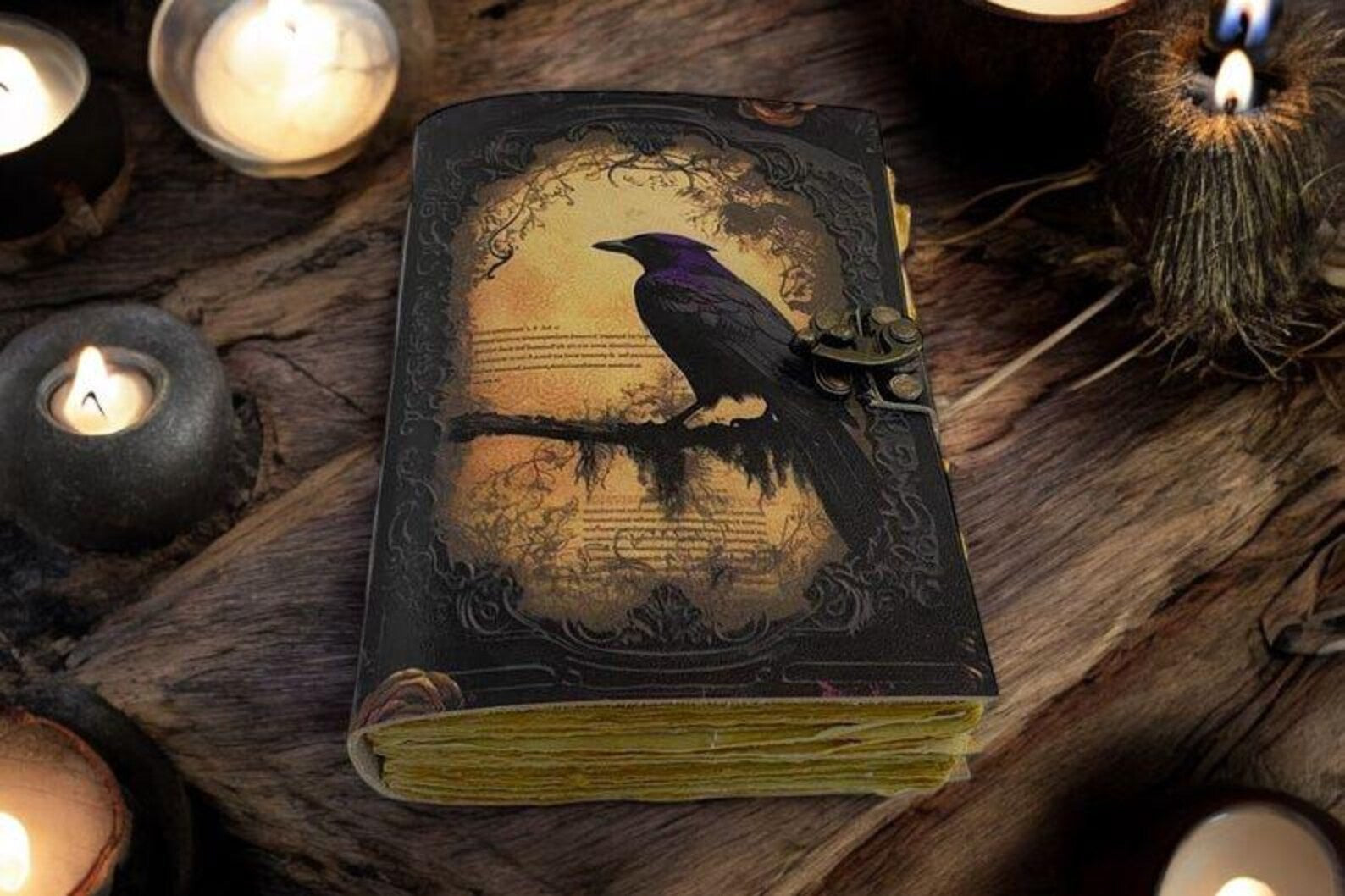 Leather Journal Notebook The Raven journal