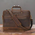 Leather briefcase man, pure leather