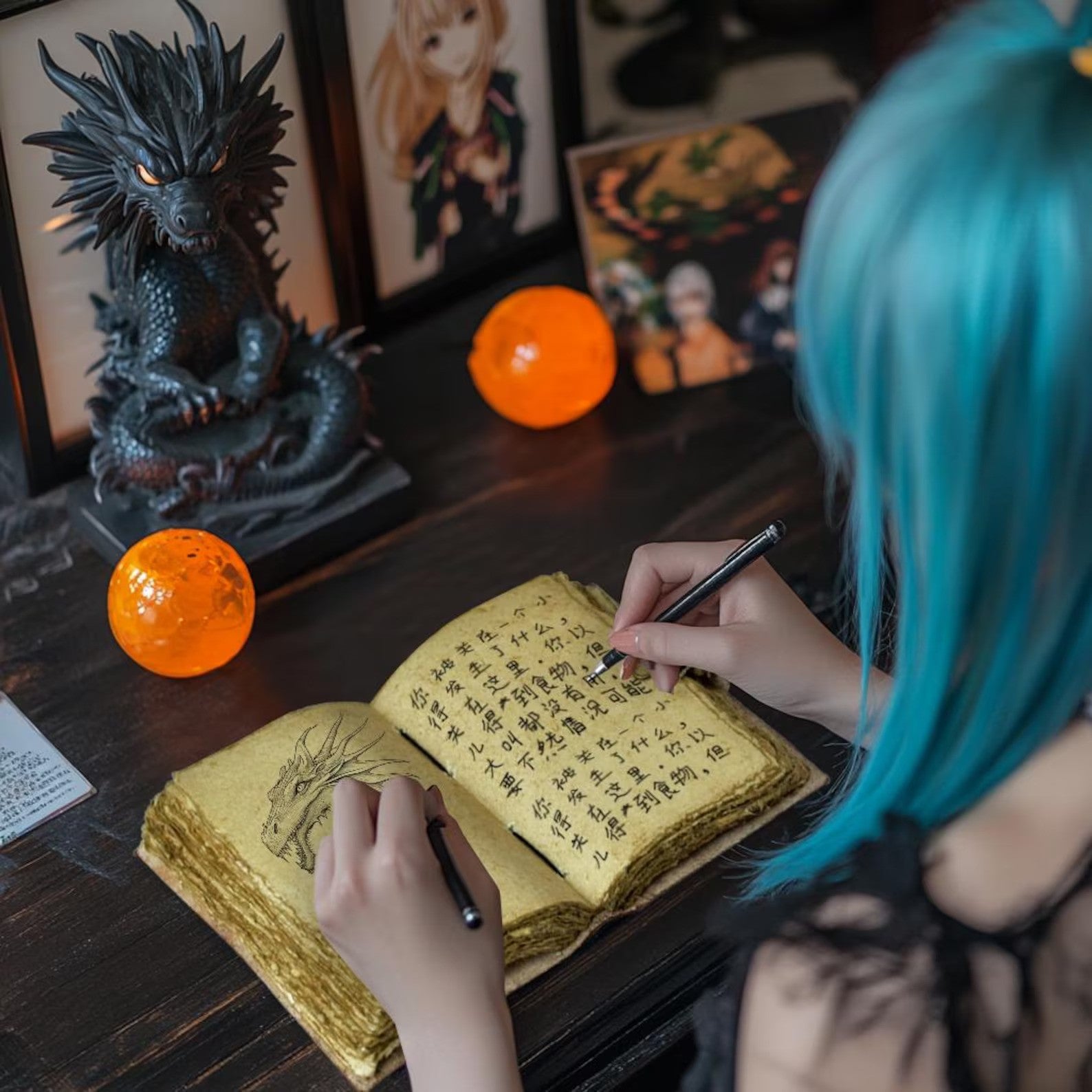 Dragon Ball Z Shenron Printed Leather Journal