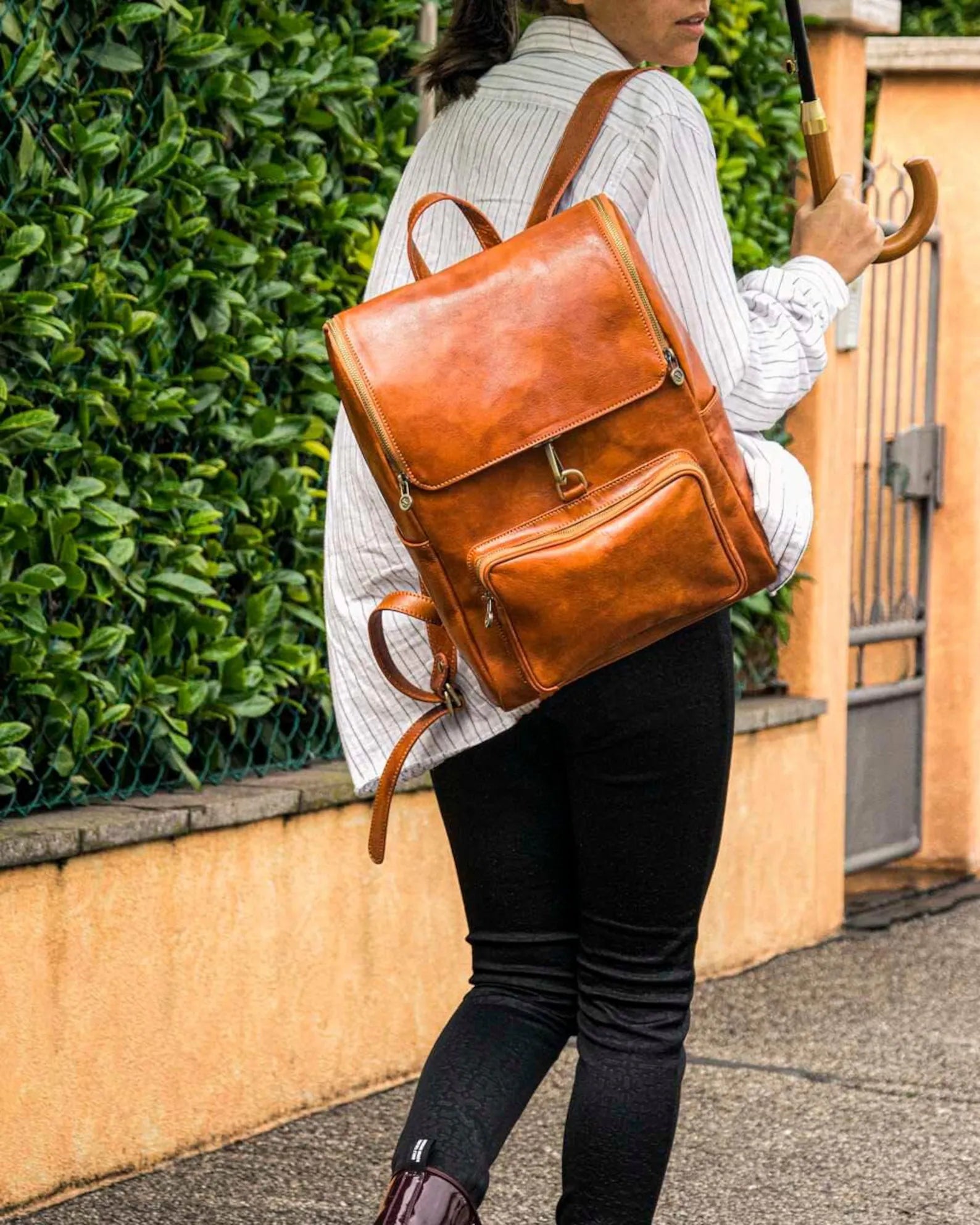 Leather Backpack - Travel Leather Rucksack