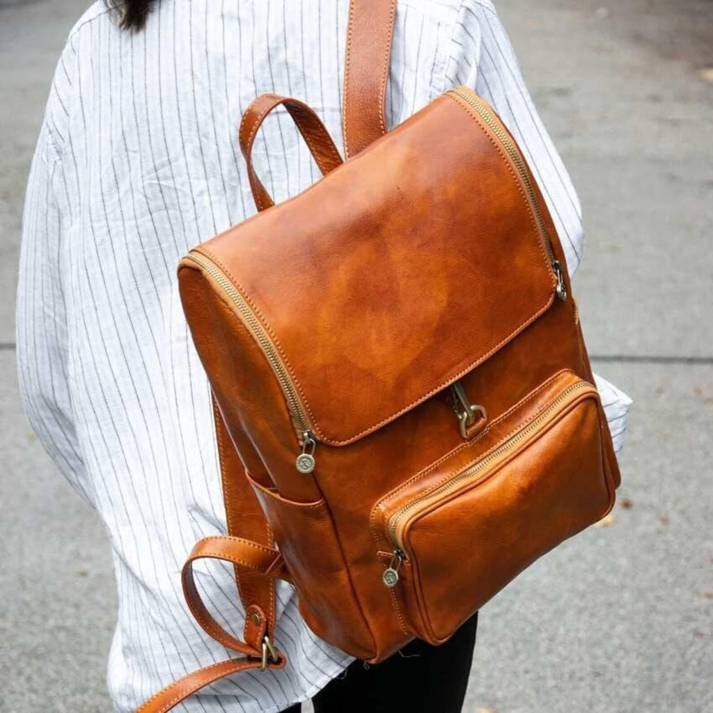 Leather Backpack - Travel Leather Rucksack