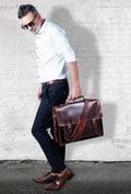 Leather Satchel Bag, Leather Laptop Bag