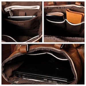 Distressed Leather Backpack, Leather Backpack