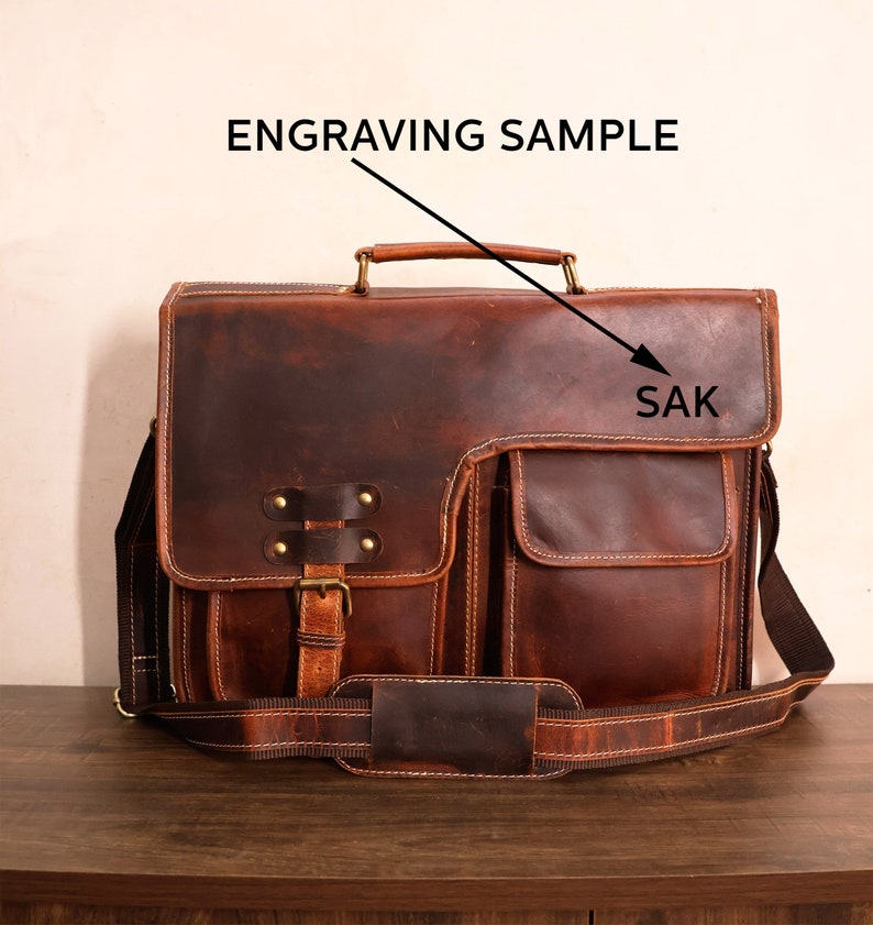 Buffalo Leather Messenger Cross Body Bag