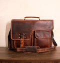Buffalo Leather Messenger Cross Body Bag